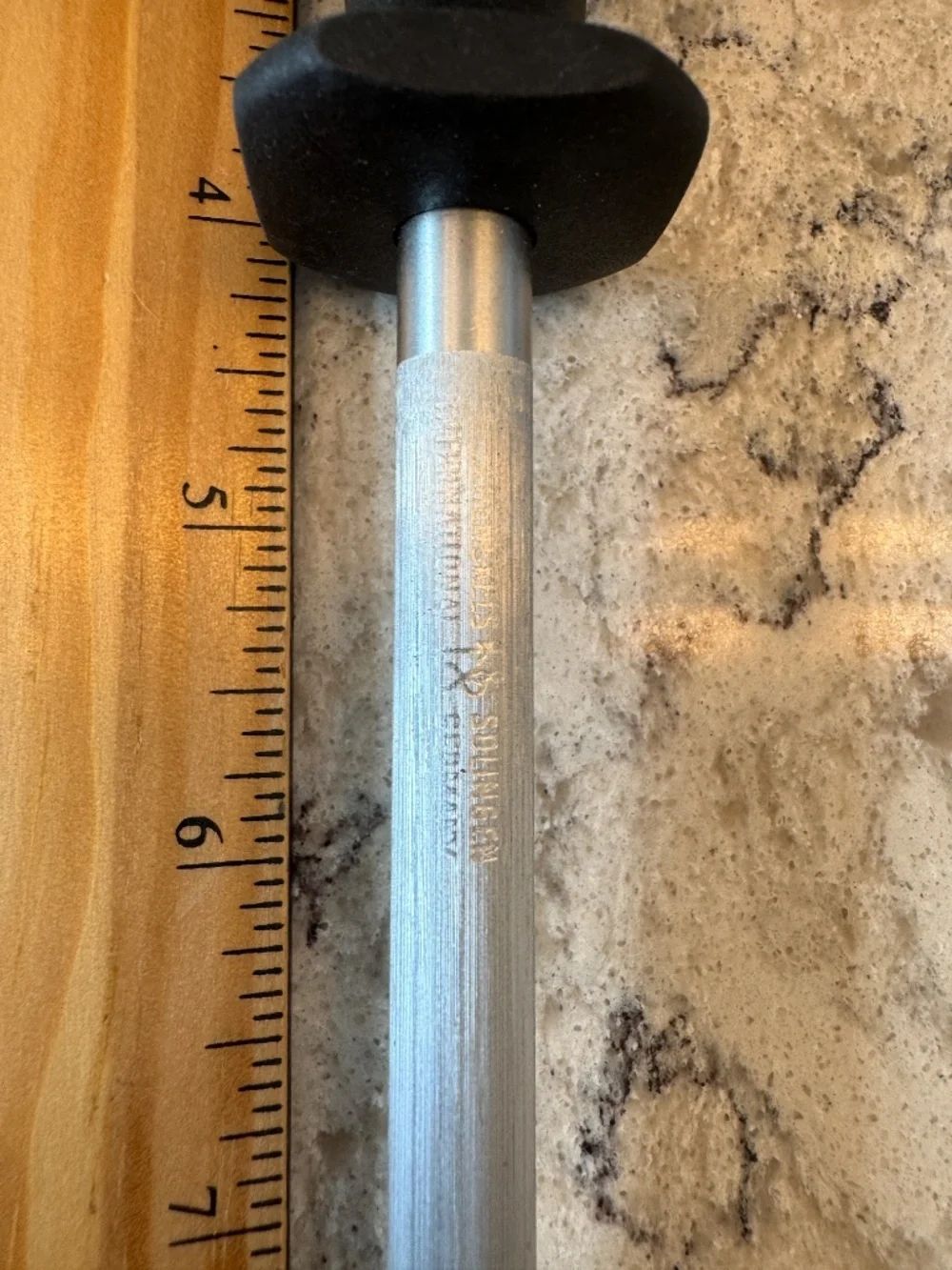 J. Henckels International sharpening‎ honing steel  tool 9' w/black handle